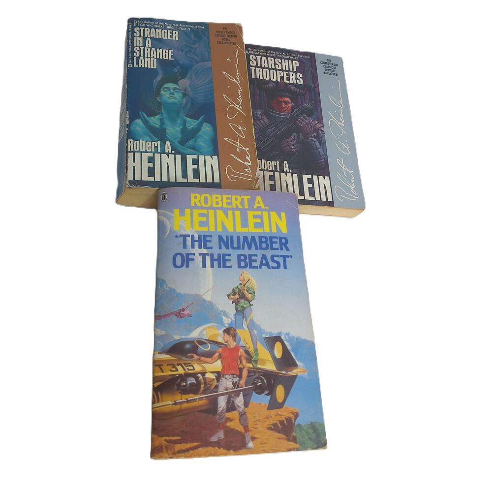 Robert Heinlein Number Of The Beast Starship Troopers Stranger Strange Land Set